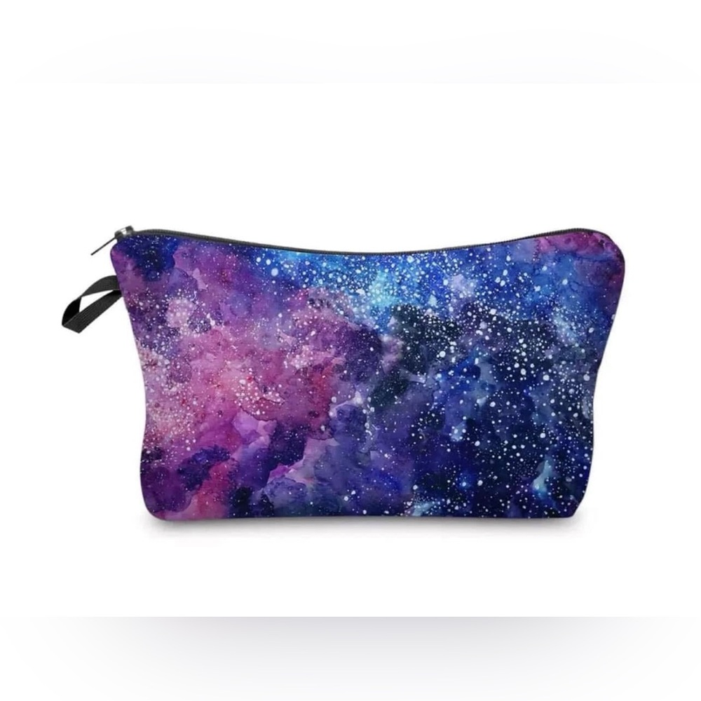 Galaxy Print Zipper Pouch